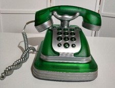 Modern Retro Green Vintage Style Miami Phone Corded Telephone Landline Not Test