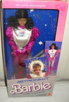 5800 NRFB Vintage Mattel Astronaut Barbie African American | eBay