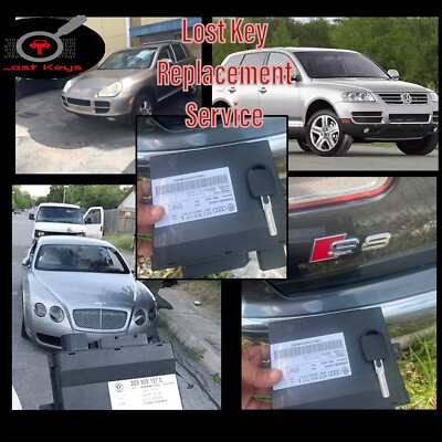 Touareg/Cayenne/A8/Continental Lost Key Replacement Mail In Programming Service!