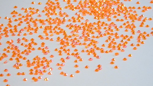 Jelly ORANGE AB SS6/~2mm NON HOTFIX RESIN STONES KIeben Quality Menge wählbar - Picture 3 of 18
