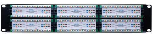 CAT5e UTP Patch Panel 110 Type RJ45 Ethernet Rack Mount 12/24/48 Ports Lot - 第 22/23 張圖片