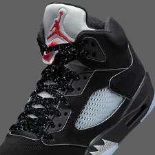 AJ5 Metallic Speckle Shoe Laces White Cement AJ4 Black Cement Thunder Lightning