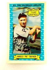 1972 Rold Gold All-Time Baseball Greats #8 Harold "Pie" Traynor
