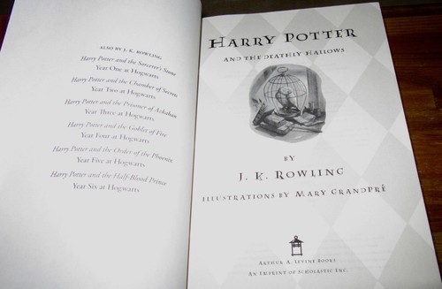 Harry Potter and the Deathly Hallows ~ J K ROWLING. 1st HbDj 2007 HERE in MELB - Foto 11 di 17