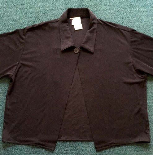 Shimmery Black Open Jacket by Water Colors - Small/Med - Never Worn - Orig. $150 - Picture 5 of 9
