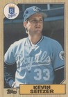 1987 Topps Traded - Kevin Seitzer #111T