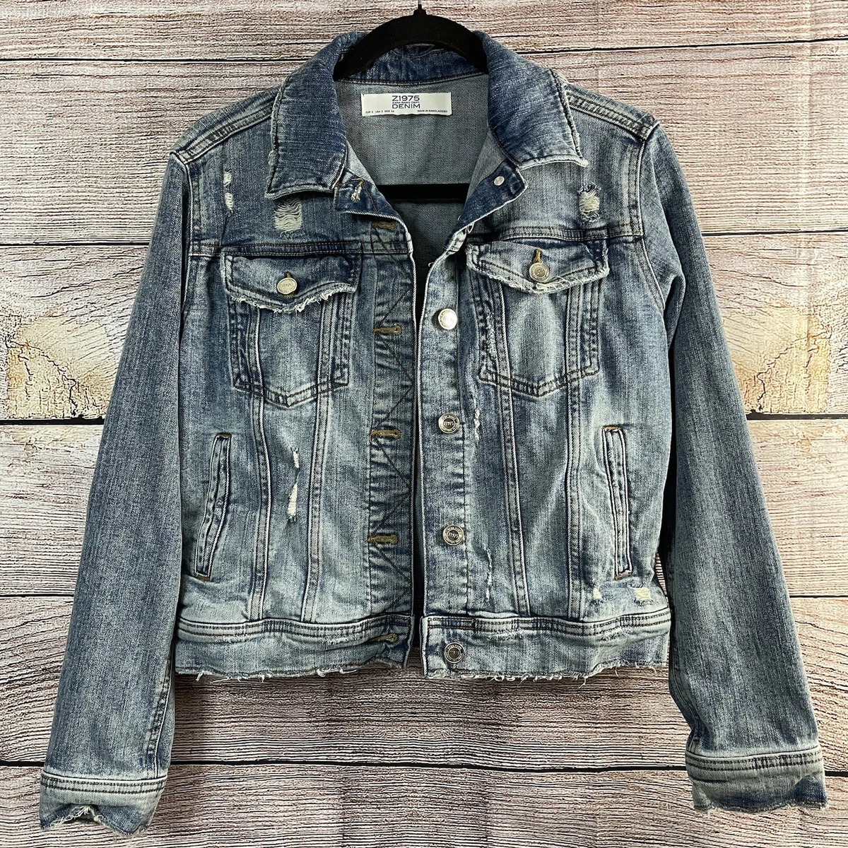 Zara basic top z1975 denim jacket