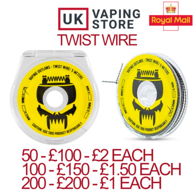 elfbar nachfüll pod läuft aus Coil Twist Wire Vaping Outlaws - Rebuildable Vape Coil Building Wires  Clearance