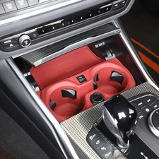 Red Front Center Console Cup Holder Coin Holder For BMW 3 4 i3 i4 Series 20-23