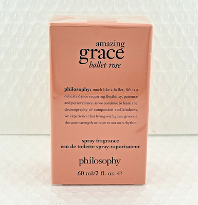 Philosophy Amazing Grace Ballet Rose Eau De Toilette Spray Perfume 2oz/60ml  New