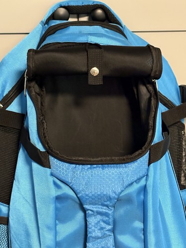 Lanperle Pet Carrier Backpack Blue Small Medium Pets Padded Sherpa Pad Dog EUC - Picture 6 of 18