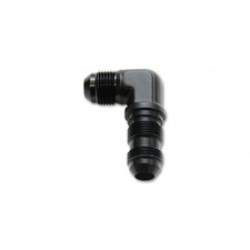 Vibrant For Bulkhead Adapter 90 Degree Elbow Fitting | -12AN Anodized Black Only