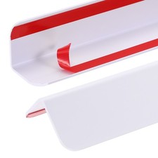 2Pcs Wall Corner Protector 80cm x 4cm Self Adhesive Corner Guards White 
