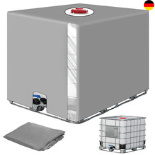 IBC Tank Abdeckung 1000L, IBC Container, Wassertank Abdeckplane, Anti-UV, grau