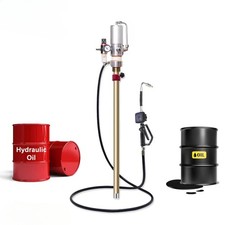 60L 55Gallon Pneumatic Oil Pump With Meter Counter Dispenser 5:1 Air Operated
