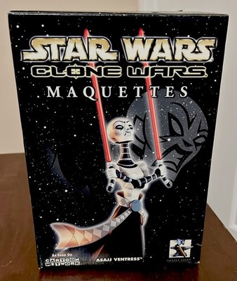 Gentle Giant 2004 Star Wars Clone Wars Asajj Ventress Maquettes #1782/2500 New