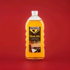 1 Litre  Teak Oil Wood Sealer Bartoline Gives Wood a Natural Sheen that Lasts 9.59 per litre