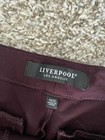 Liverpool Los Angeles Women's Burgundy Cropped Ankle Trouser Pants Size 14/32 — photo 3