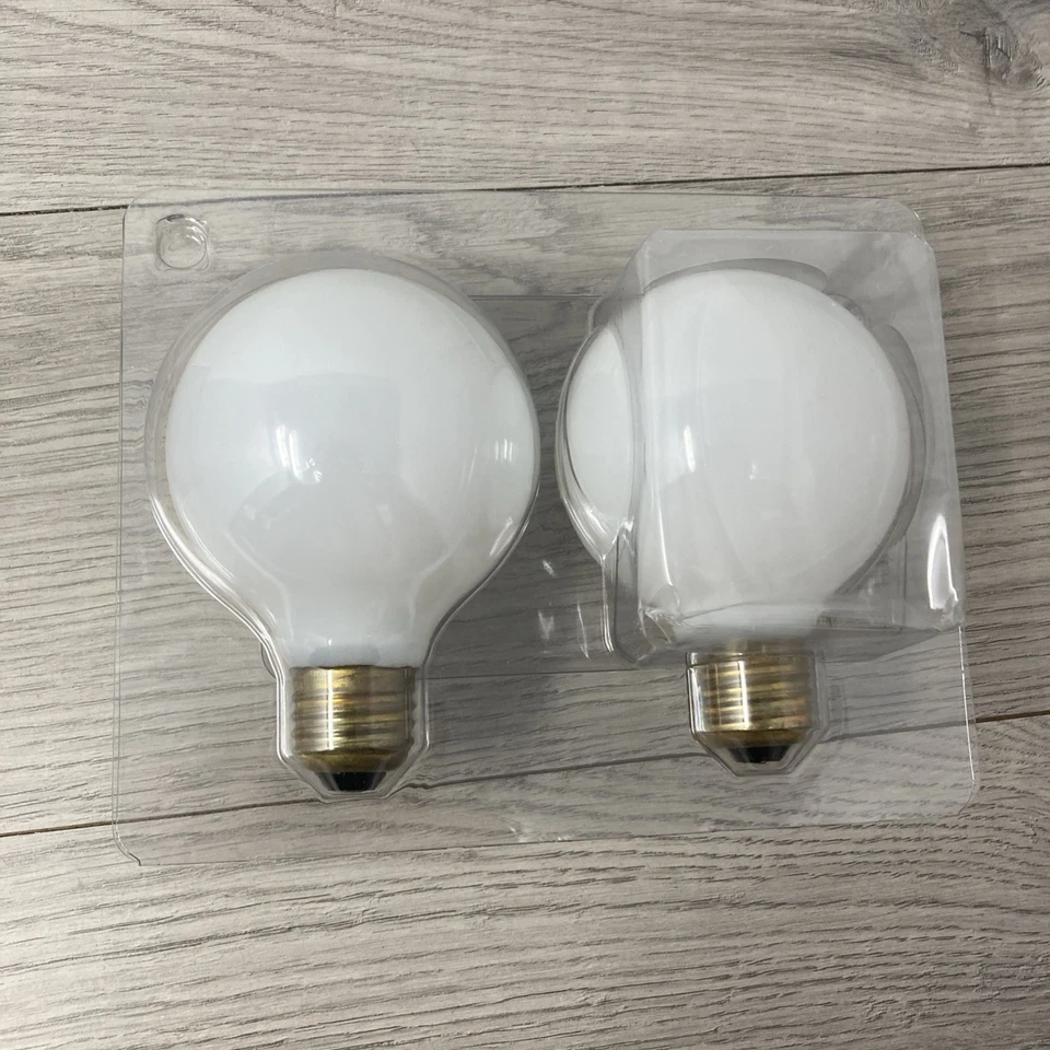 EcoSmart 60 Watt Equivalent LED Light Bulb Daylight G25 Dimmable 2 Pack - Image 3 of 4