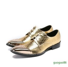 Mens Shiny Faux Leather Pointy Toe Oxfords Party Wedding Casual Dress Club Shoes