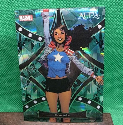 Ms. America Green Gems #AM-HG-30 Serial /25 2025 Kakawow Aura Marvel US SELLER