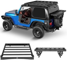 Roof Rack Spare Tire Mount Basket Storage Carrier For 1997-2006 Jeep Wrangler Tj Roof Rack Spare Tire Mount Basket Storage Carrier For 1997-2006 Jeep Wrangler Tj