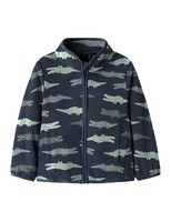 Fleecejacke Jungen Name IT Nmmmeeko, Dark Sapphire, GrößE 110, AOP