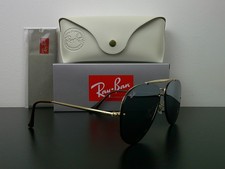 Classic Ray-Ban RB3584 Blaze Aviator Sunglasses Gold Silver Mirrored Never Worn