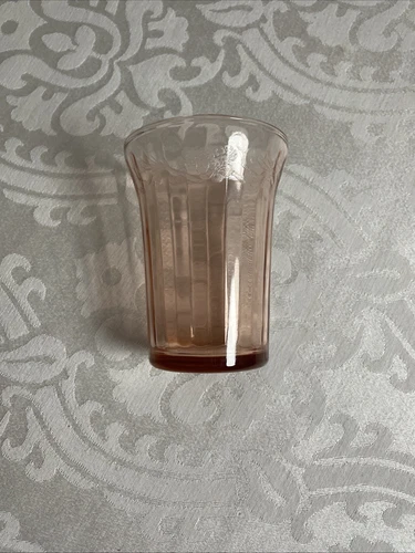 Pink Depression Glass “Cherry Blossom” Cup
