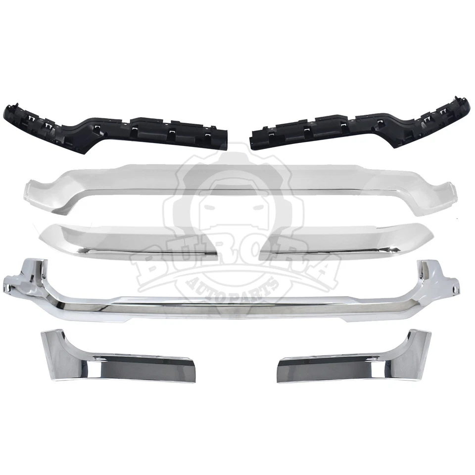 Front Bumper Upper / Lower Grille Molding Trim For RAM 2500 3500 4500 2019-2024 - Image 3 of 4