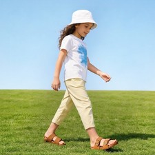 Kids Girls Boys Slides Sandals Casual Beach Adjustable Straps Walking Sandals