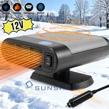 Portable Car Heater & Defroster That Plugs Into Cigarette Lighter For Car 12V DC