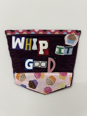 Whip It Good Art Collage Patch