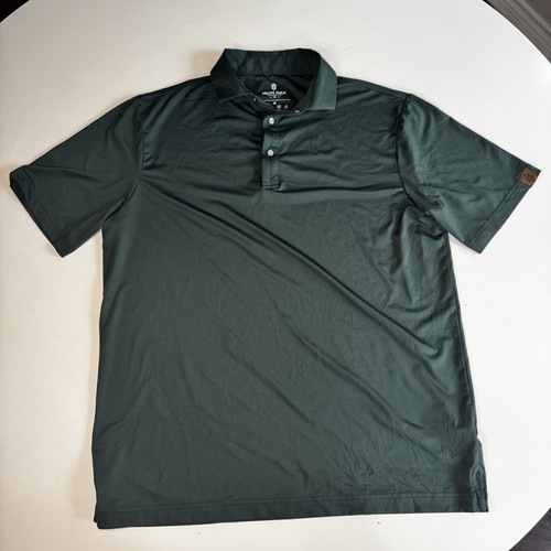 Iron Oak Apparel Original Pearl Snap Short Sleeve Golf Polo Shirt Mens Medium