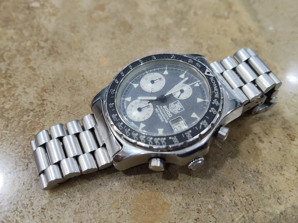 Rare Vintage Tag Heuer Professional 2000 Tachymetre Automatic - Image 3 of 4