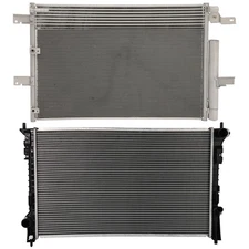 For 11-2014 Ford Edge 2011 Lincoln MKX Aluminum Radiator & Condenser Cooling Kit