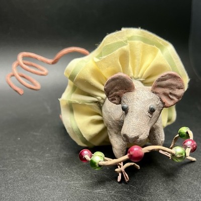VTG Bethany Lowe Vergie Lightfoot Circus Or Carn-Evil Christmas Primitive Mouse