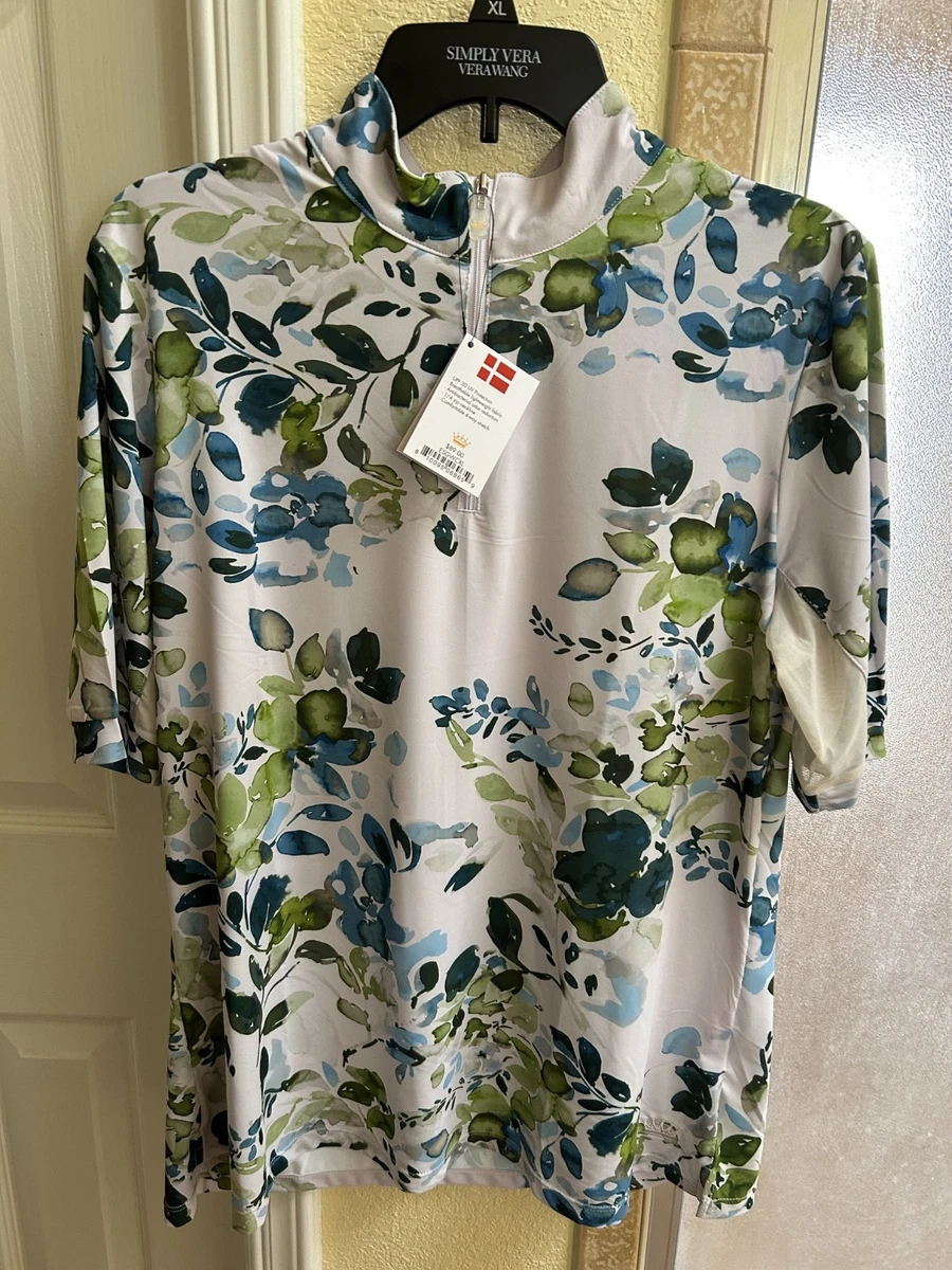 Chemise D'équitation Kastel Denmark Manches Courtes - Femme Grande Taille, Corail Et Noir, Quart Zip