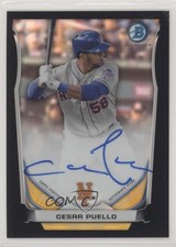 2014 Bowman Prospect Chrome Black Refractor 22/99 Cesar Puello #BCAP-CP Auto n1u