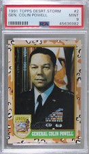 1991 Topps Desert Storm General (Brown Storm) Colin Powell #2 PSA 9 MINT 4hj