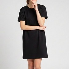 JAMES PERSE Black T Shirt Tunic Dress Short Sleeve Knee Mini Size 1 / Small