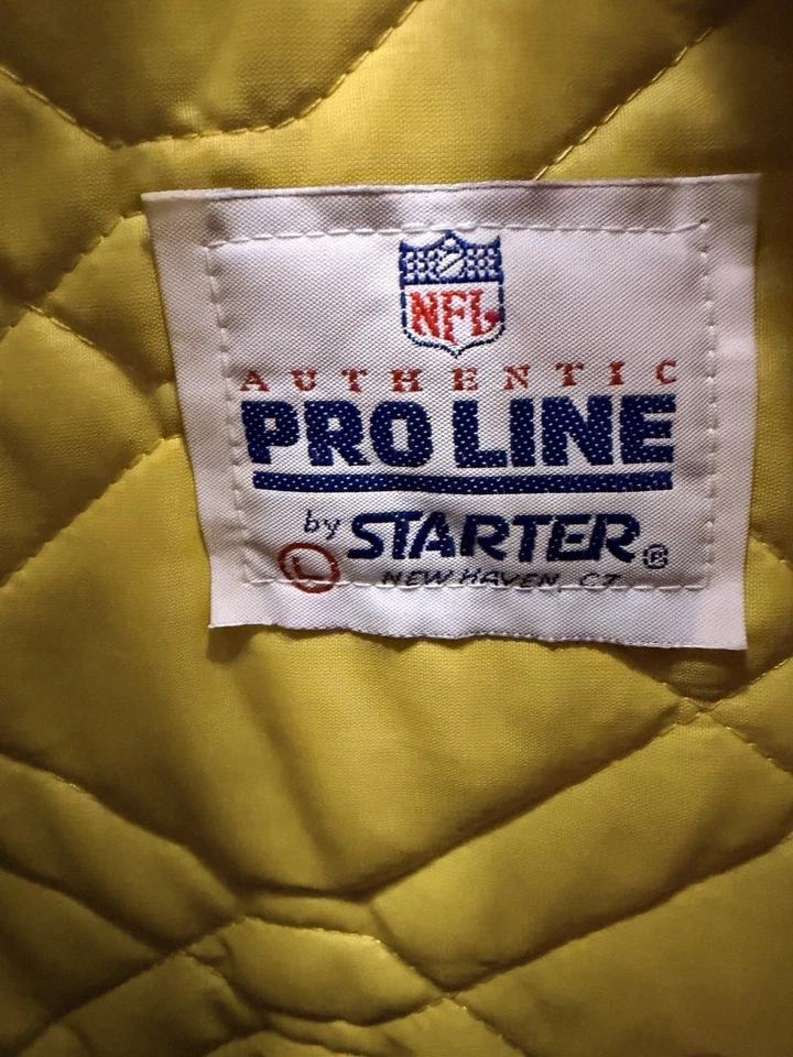 Винтажный 90-х Green Bay Packers Pro линия стартер атласная куртка зеленый мужчин L США - Изображение 3 из 4