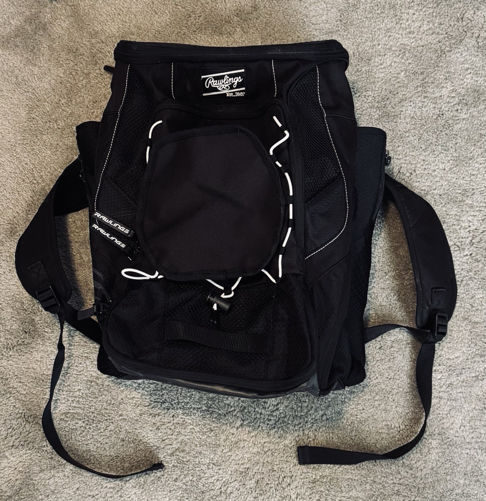 Rawlings Baseball Backpack The Mark of a Pro Gear Bag/Black 