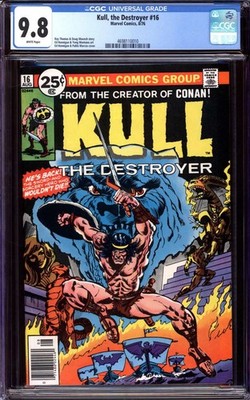 KULL THE DESTROYER #16 CGC 9.8 WHITE PAGES // MARVEL COMICS 1976