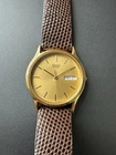 Vintage Seiko 7N43-7A79 Told Tone With Genuine Lizard Skin Band For Parts Only