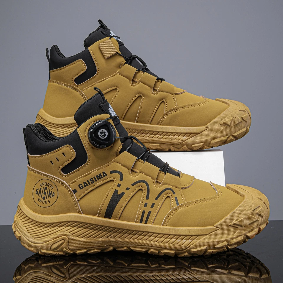 Men's High Top Hiking Boots Non Slip Dial System Outdoor Comfortable casual Shoe - Image 4 of 4