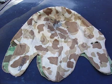 USMC Frogskin Helmet cover Blue Anchor coverall 1953 dated. Excellent condition