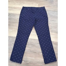 Tommy Hilfiger Women's Pants Blue White Size 8 Anchors