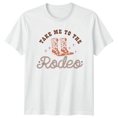 Take Me To The Rodeo T-Shirt Rodeo Cowgirl Western Mode