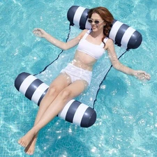 SLOOSH Hammock Pool Floats Adults, 4-in-1 Multi-Purpose Inflatable Pool Floaties